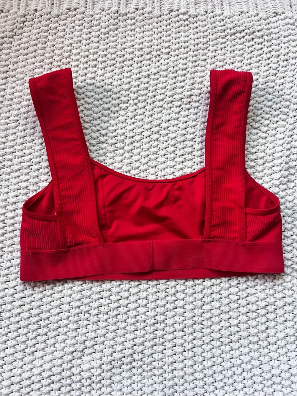 Frankie’s Bikini Top Red Cute 4th of July Pool Party Swim Classic Size Large